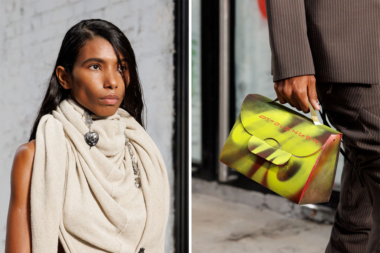 Details during the runway during Ottolinger fashion show Spring Summer 2024 in Paris