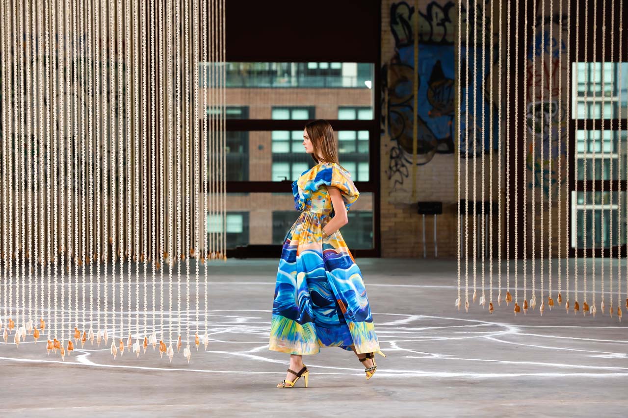 Model walks the runway during Altuzarra runway fashion show Spring Summer 2024 in New York