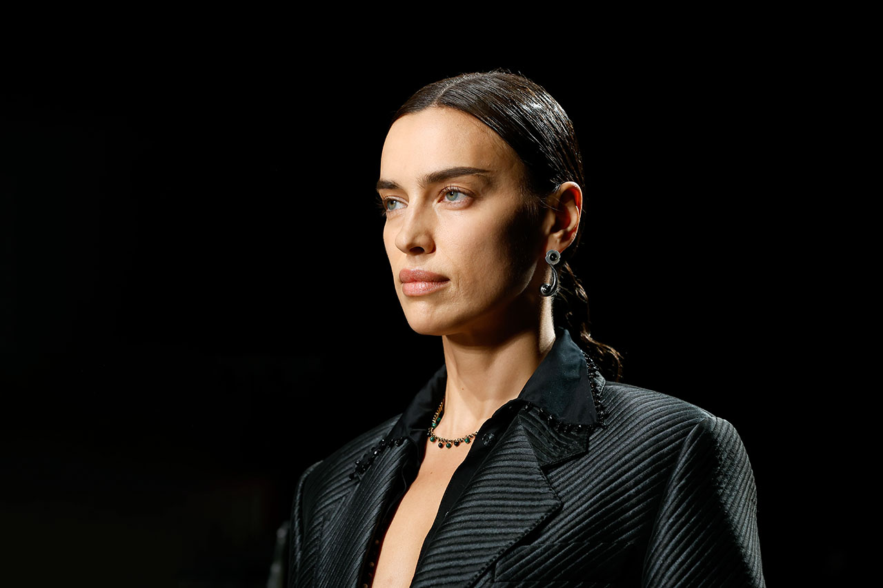 Irina Shayk during Etro spring summer 2025 at Milano fashion